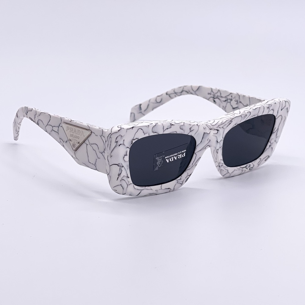 NEW PRADA CAT EYE SUNGLASSES SPR 13Z 17D5S0 PRADA PR13ZS NEW PR 13ZS WHITE - Picture 10 of 15